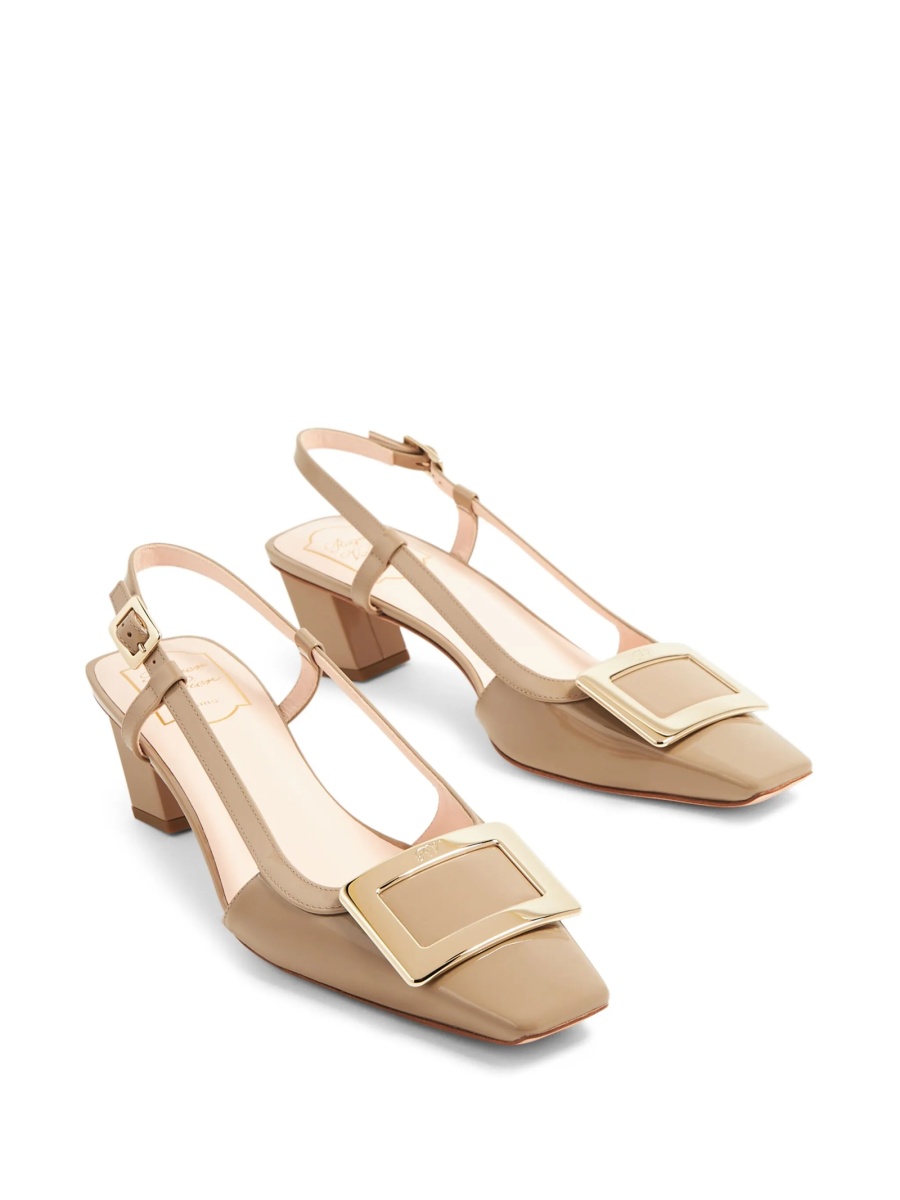 Pantofi cu toc Roger Vivier neutri - Img 5