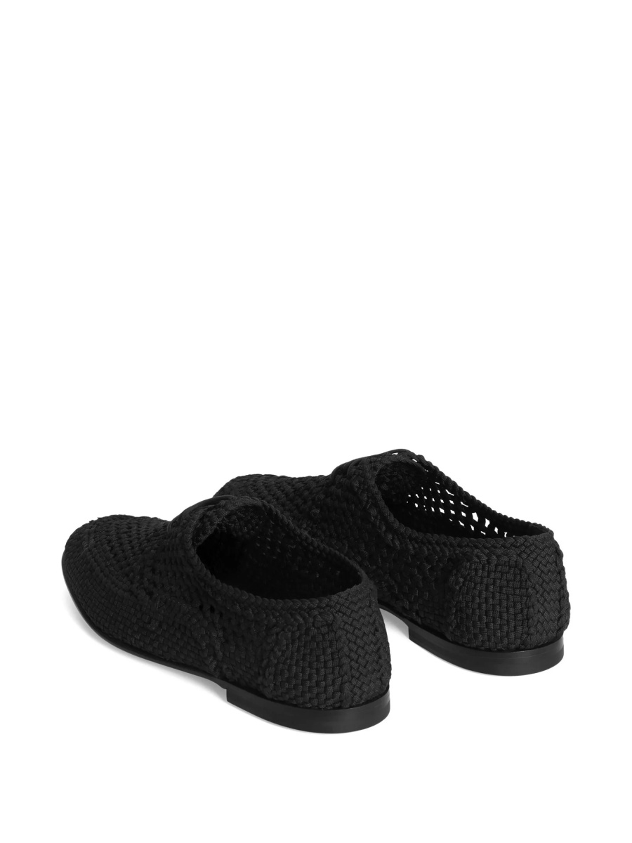 Pantofi Derby Dolce &amp; Gabbana negri din material textil - Img 3