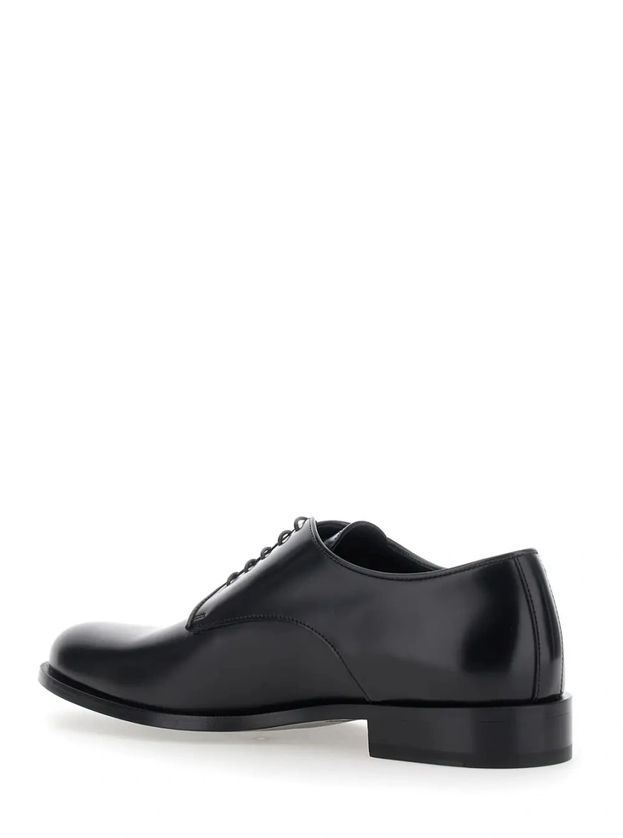 Pantofi eleganti Giorgio Armani negri din piele - Img 3