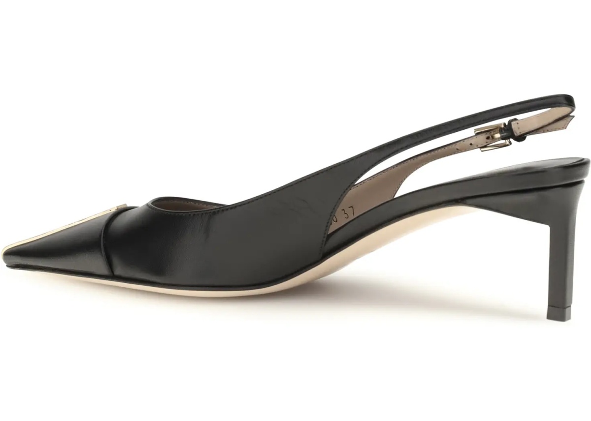 Pantofi Leather Slingback Pumps - Img 3