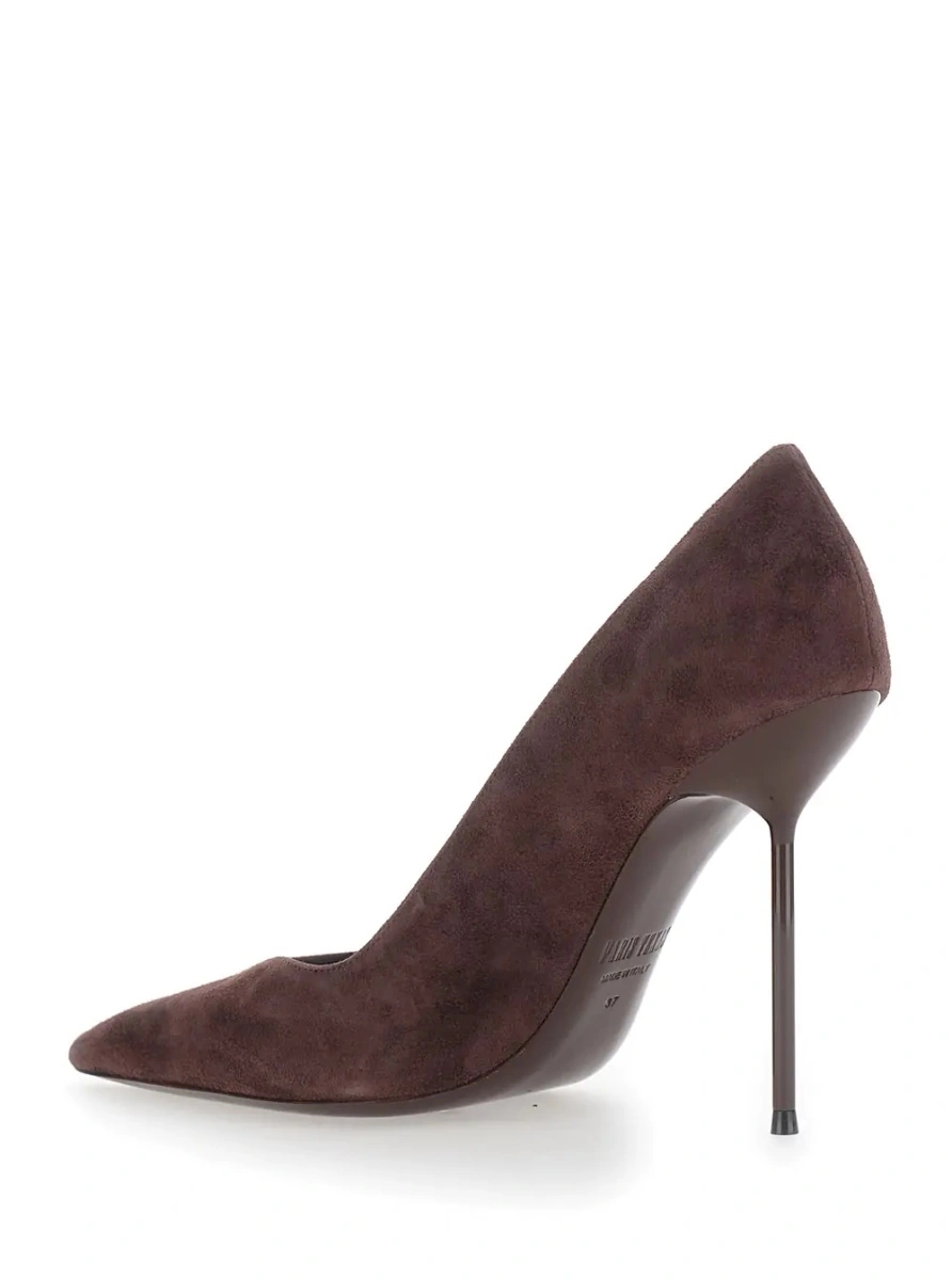 Pantofi 'Lidia' Brown Pumps with High Heel in Suede in for Women - Img 3