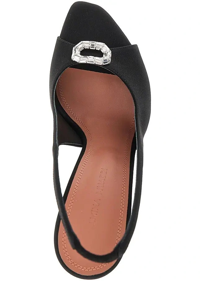 Pantofi 'Mini Camelia' satin slingback pumps - Img 4