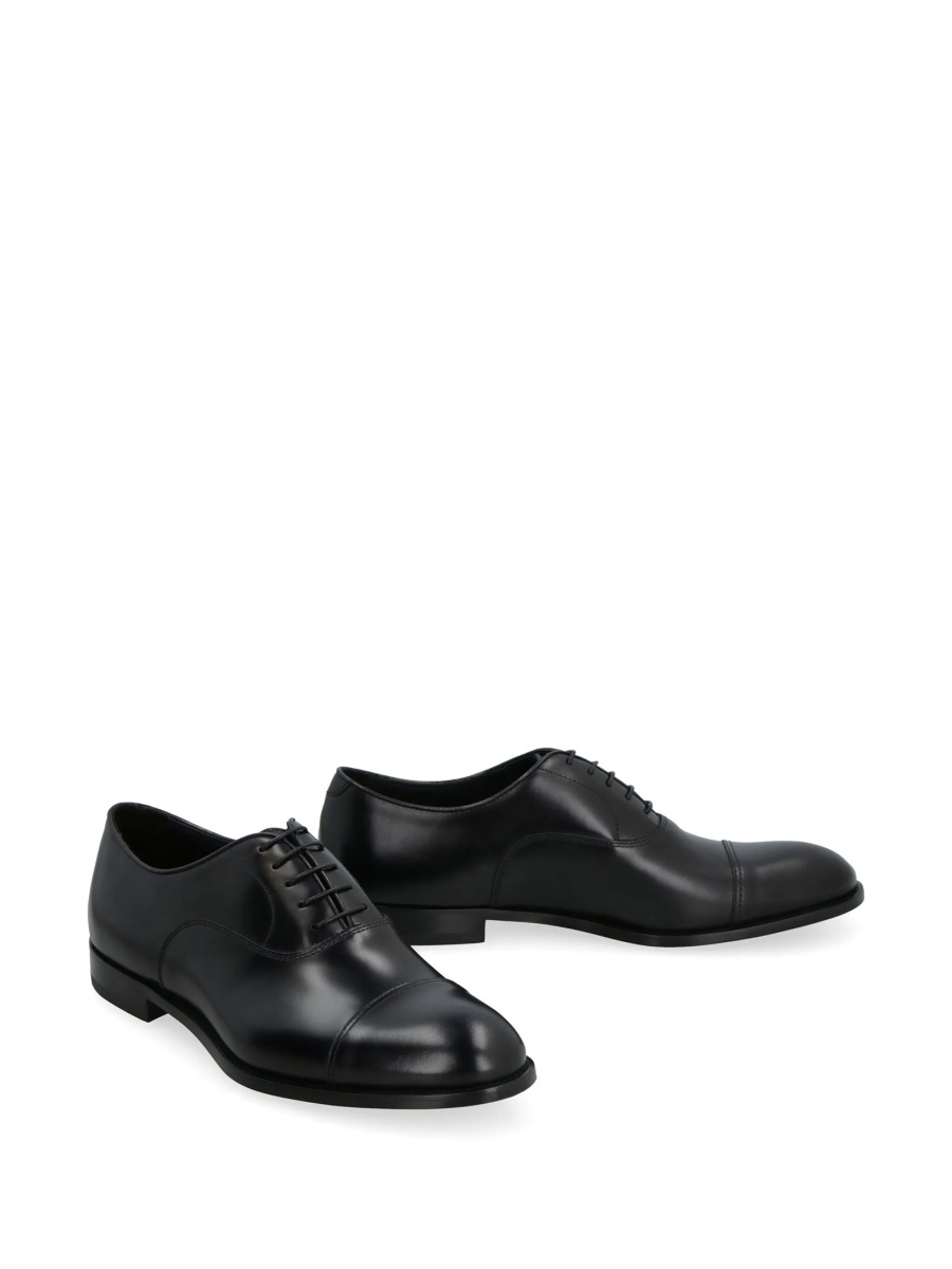 Pantofi Oxford Doucal's negri din piele - Img 2