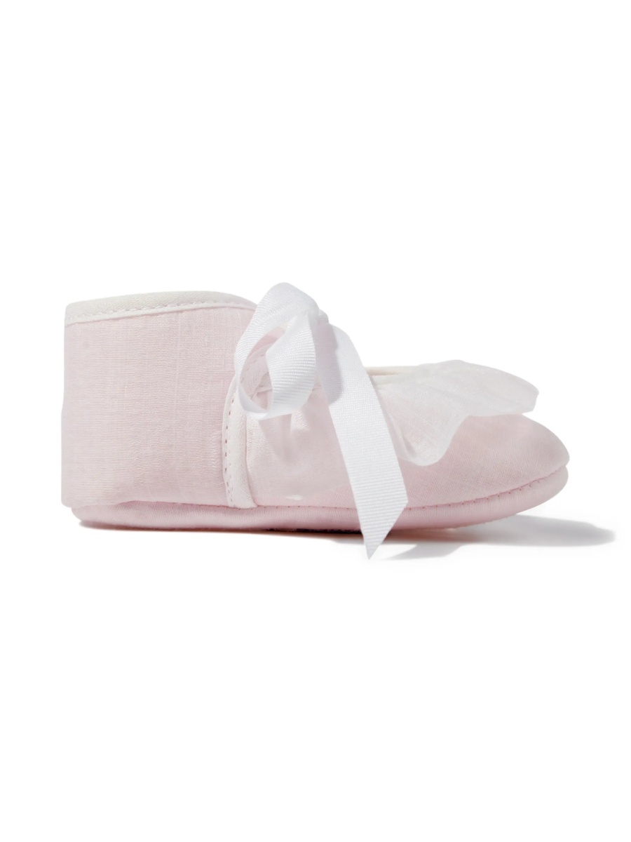Pantofi premergatori Paz Rodriguez roz din material textil - Img 2