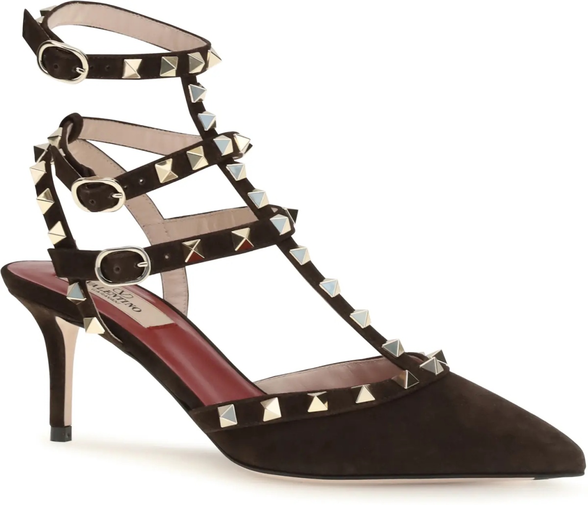 Pantofi Rockstud suede Pumps - Img 2