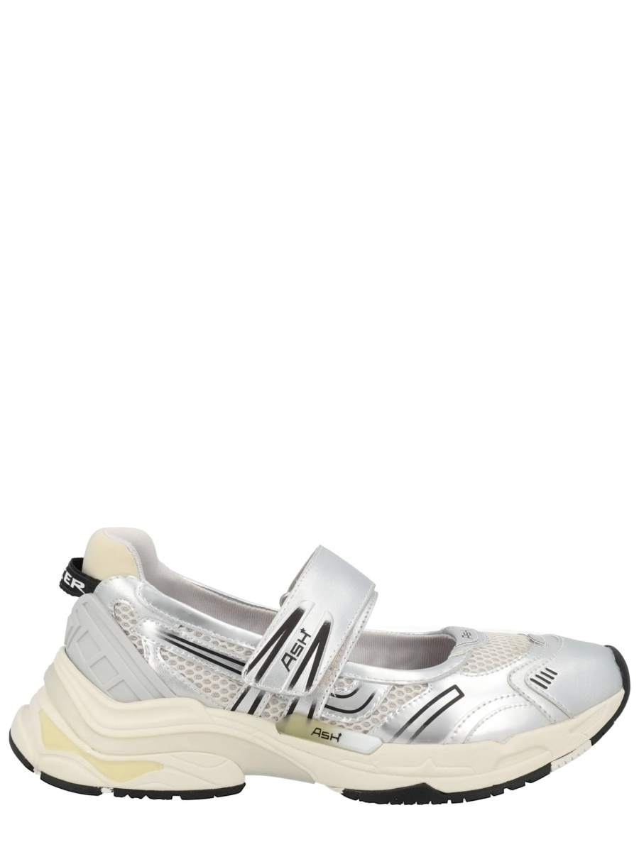 Pantofi slip-on ASH argintii din material textil si poliuretan - Img 2