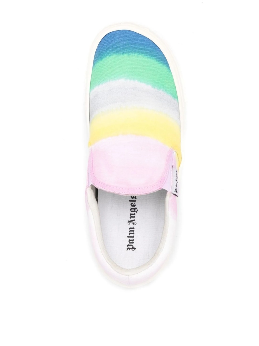Pantofi slip-on Palm Angels roz din material textil - Img 4