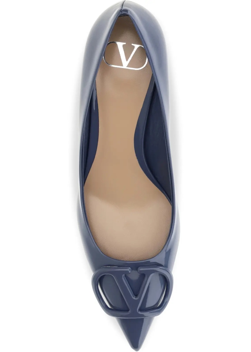 Pantofi VLogo Signature patent leather Pumps - Img 4