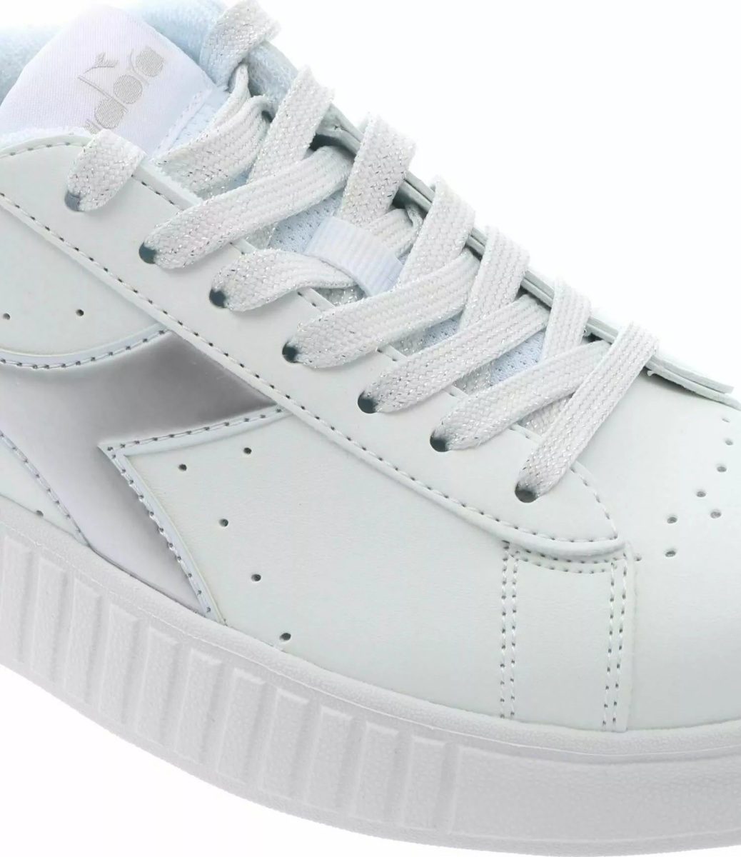 Pantofi White And Silver Game P Stem Sneakers* - Img 5