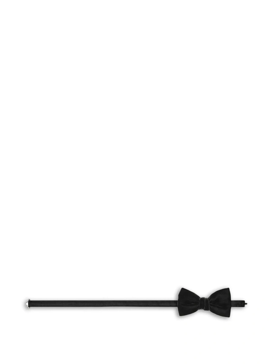 Papion Saint Laurent negru din catifea - Img 3