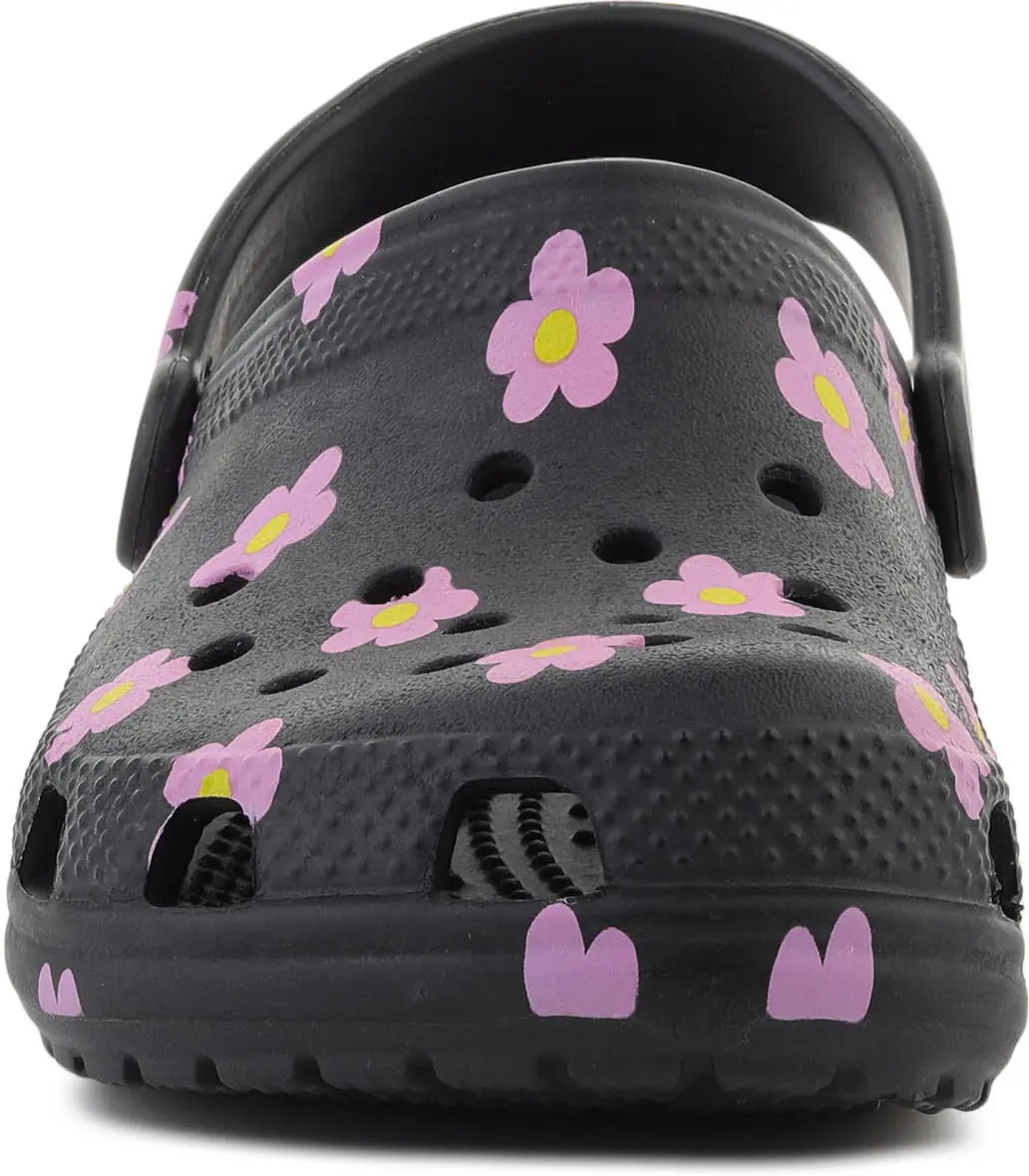 Papuci CLASSIC FLOWERR CLOG K BLACK - Img 2