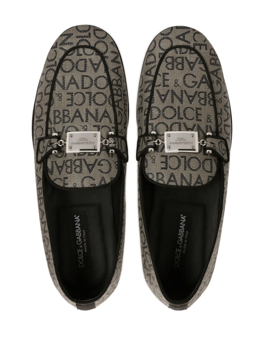 Papuci Dolce &amp; Gabbana maro din polyester si poliuretan - Img 4