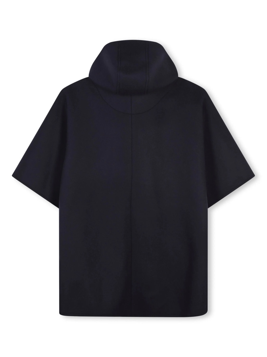 Poncho Chloe albastru din lana - Img 2