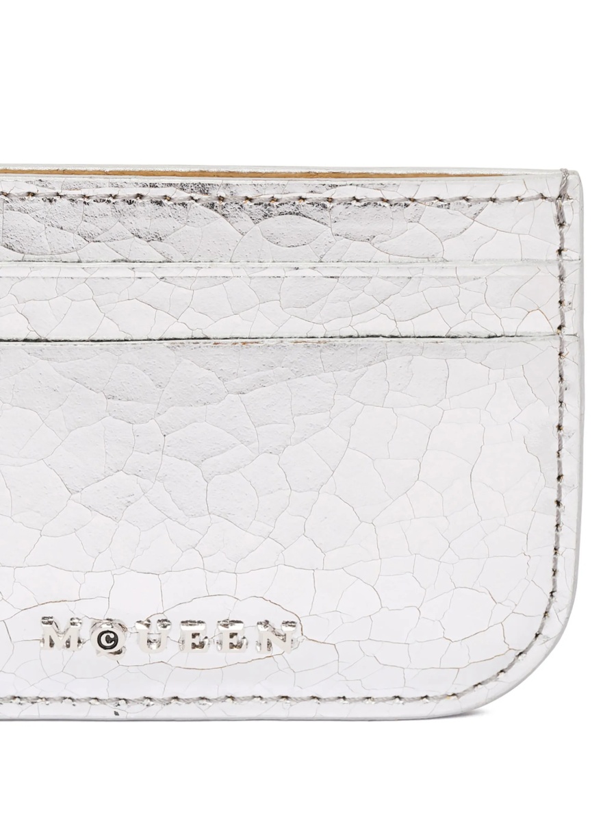 Portofel Alexander McQueen gri din piele - Img 3