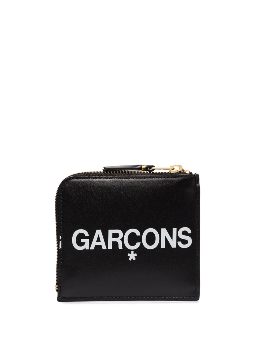 Portofel Comme des Garçons negru din piele - Img 2