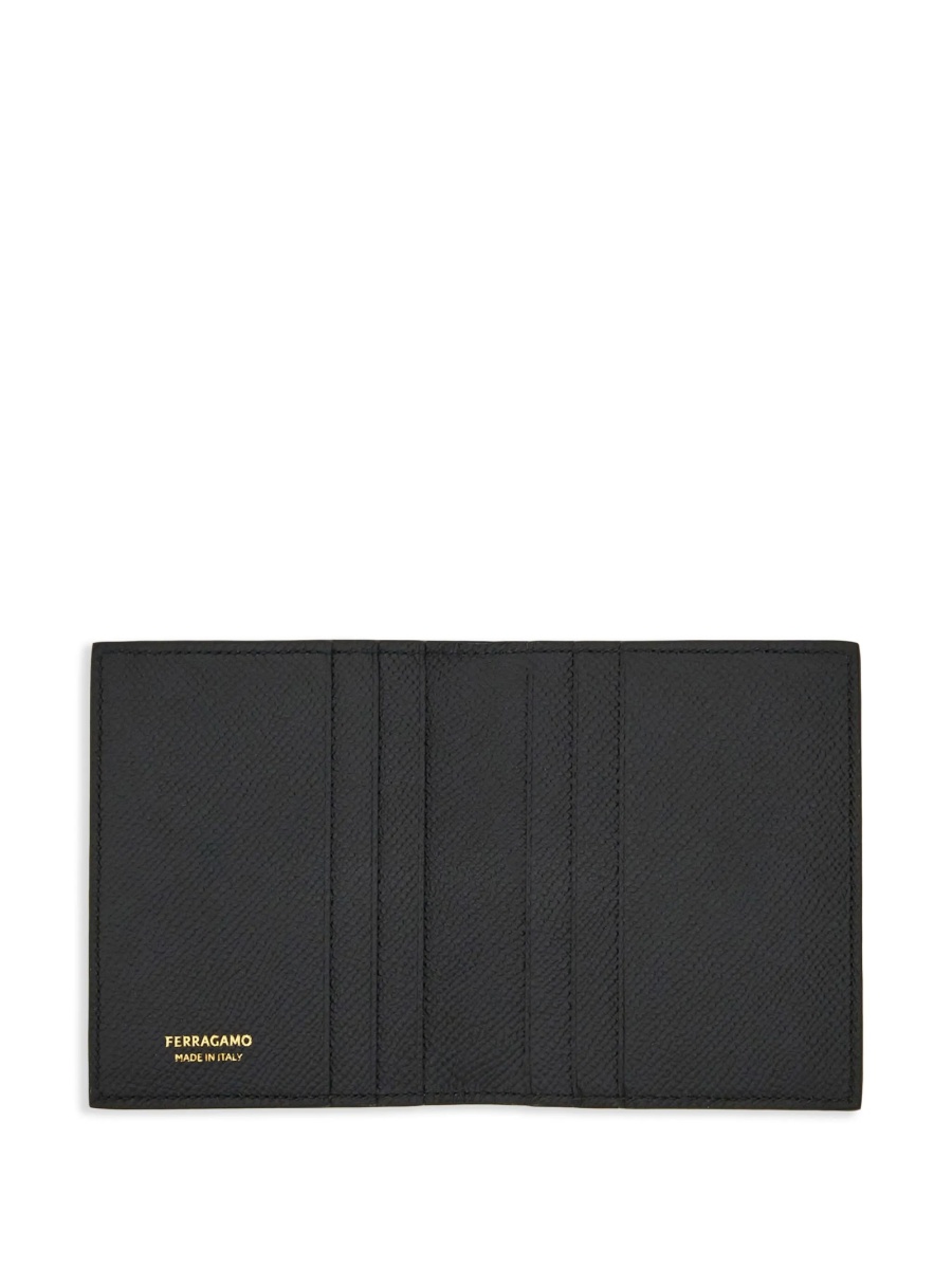 Portofel Ferragamo gancini negru din piele - Img 3