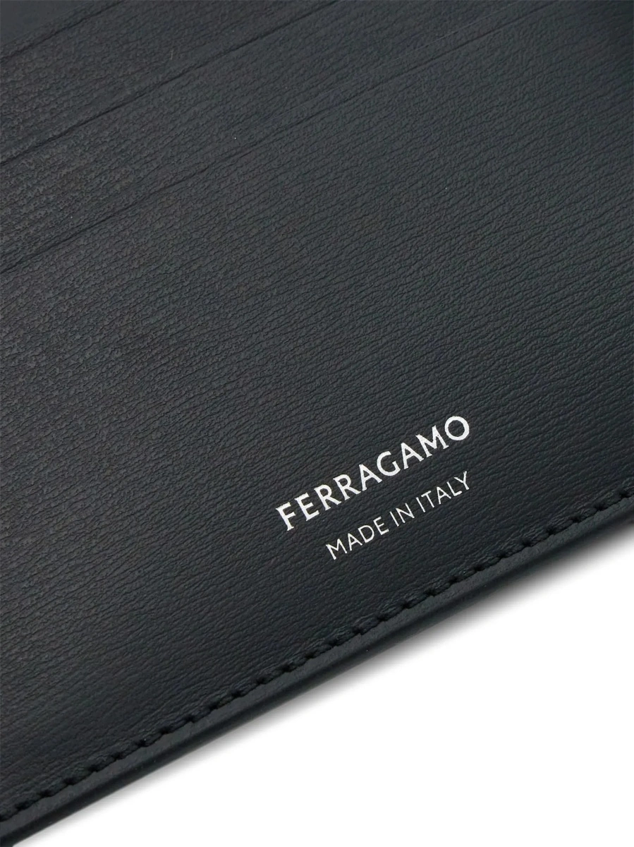Portofel Ferragamo negru din piele 'Florence' - Img 5
