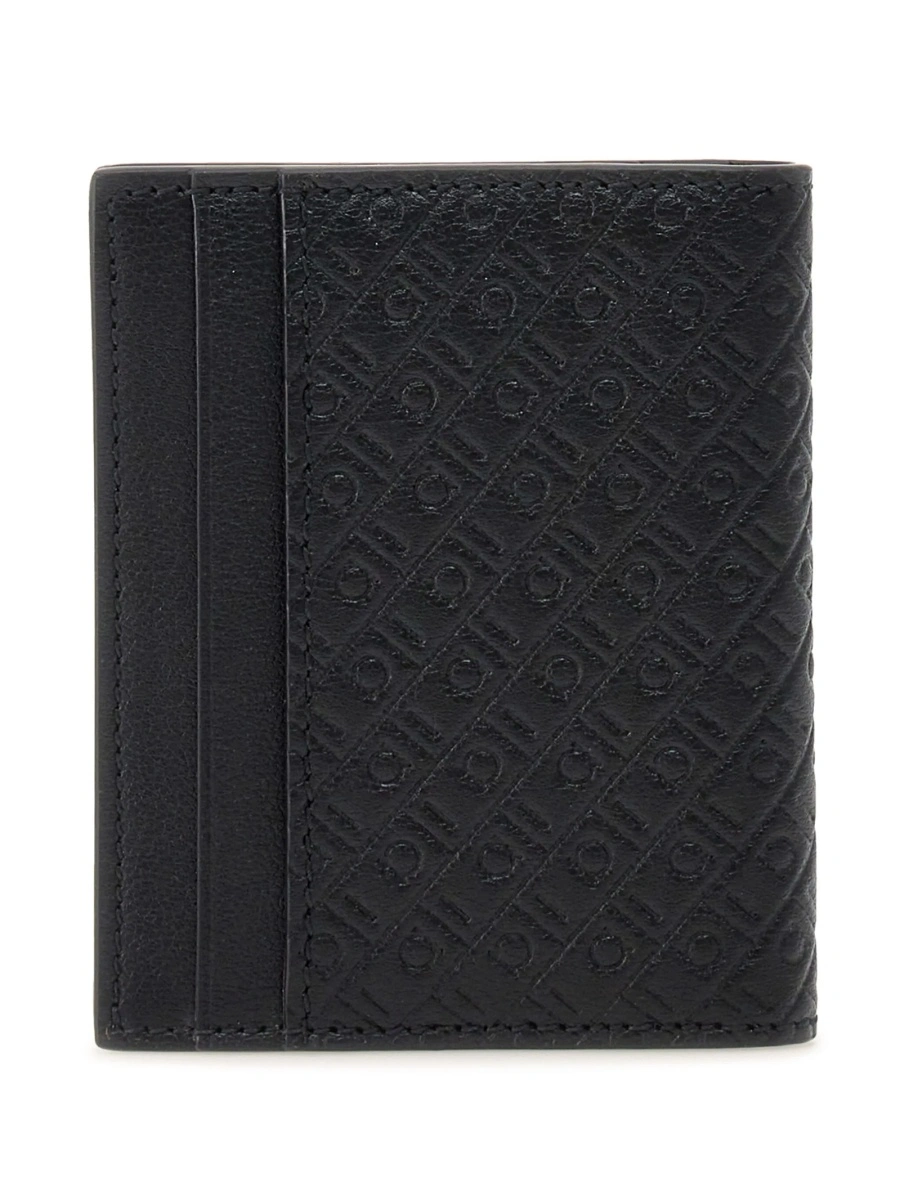 Portofel Ferragamo negru din piele - Img 2