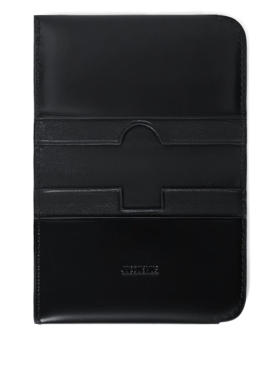 Portofel JACQUEMUS negru din piele - Img 3