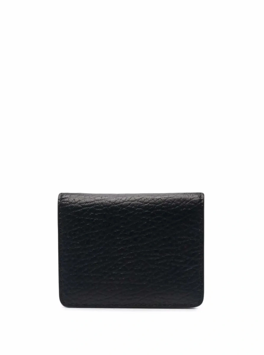 Portofel Maison Margiela negru din piele cu cusaturi decorative - Img 2