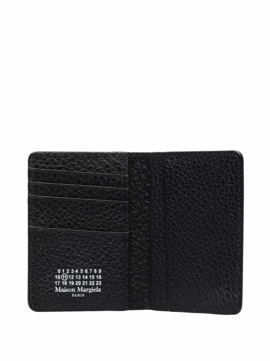 Portofel Maison Margiela negru din piele - Img 3
