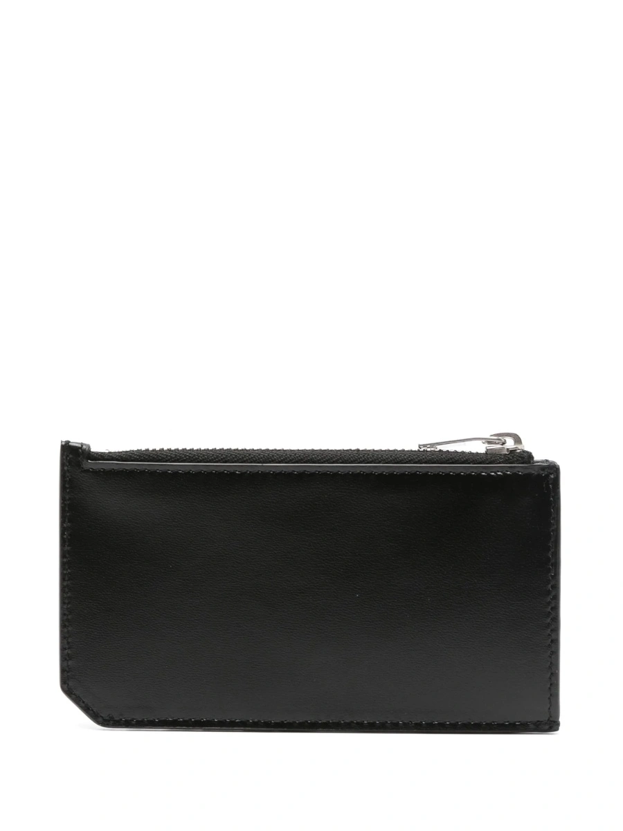 Portofel Saint Laurent negru din piele - Img 2