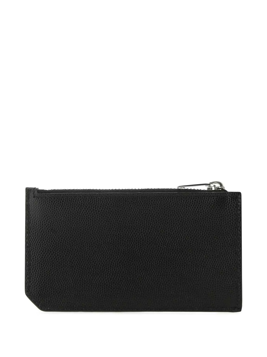 Portofel Saint Laurent negru din piele - Img 2