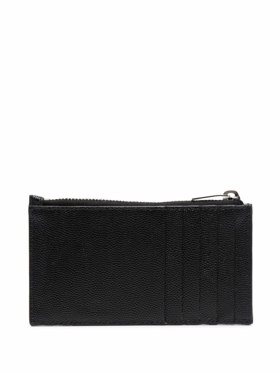 Portofel Saint Laurent negru din piele - Img 2