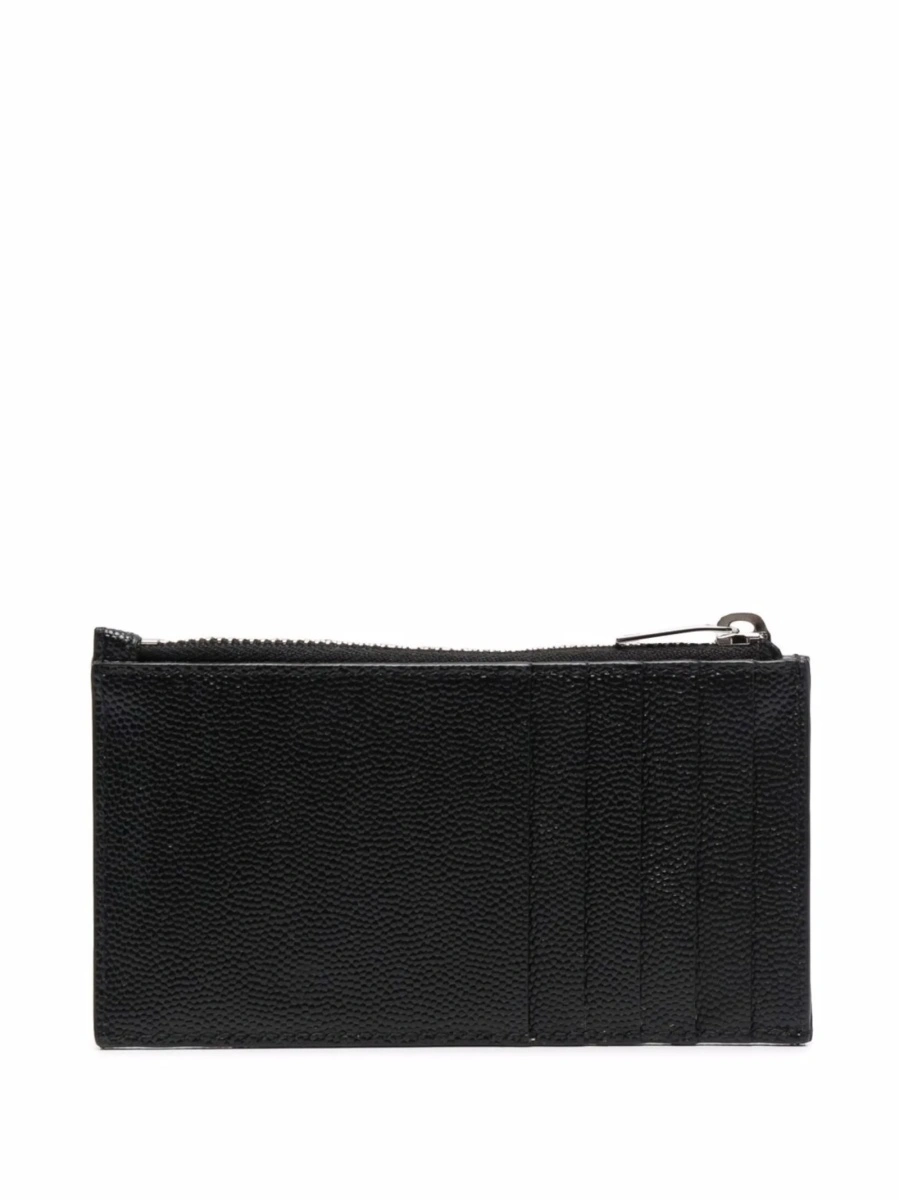 Portofel Saint Laurent negru din piele - Img 2