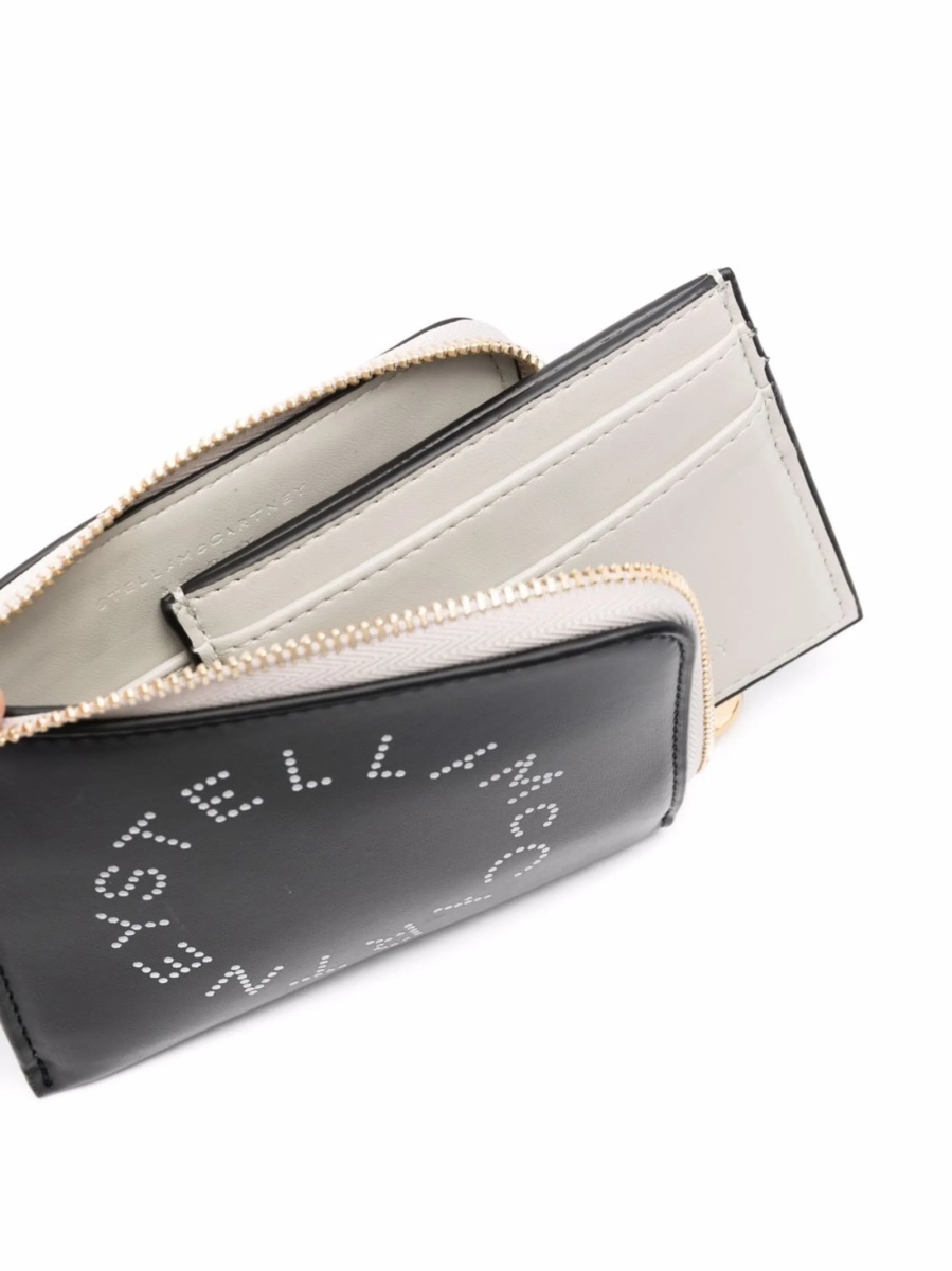 Portofel Stella McCartney negru din poliuretan - Img 3