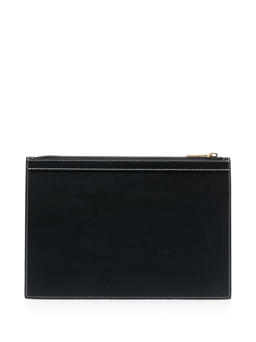 Portofel Thom Browne albastru din piele - Img 2
