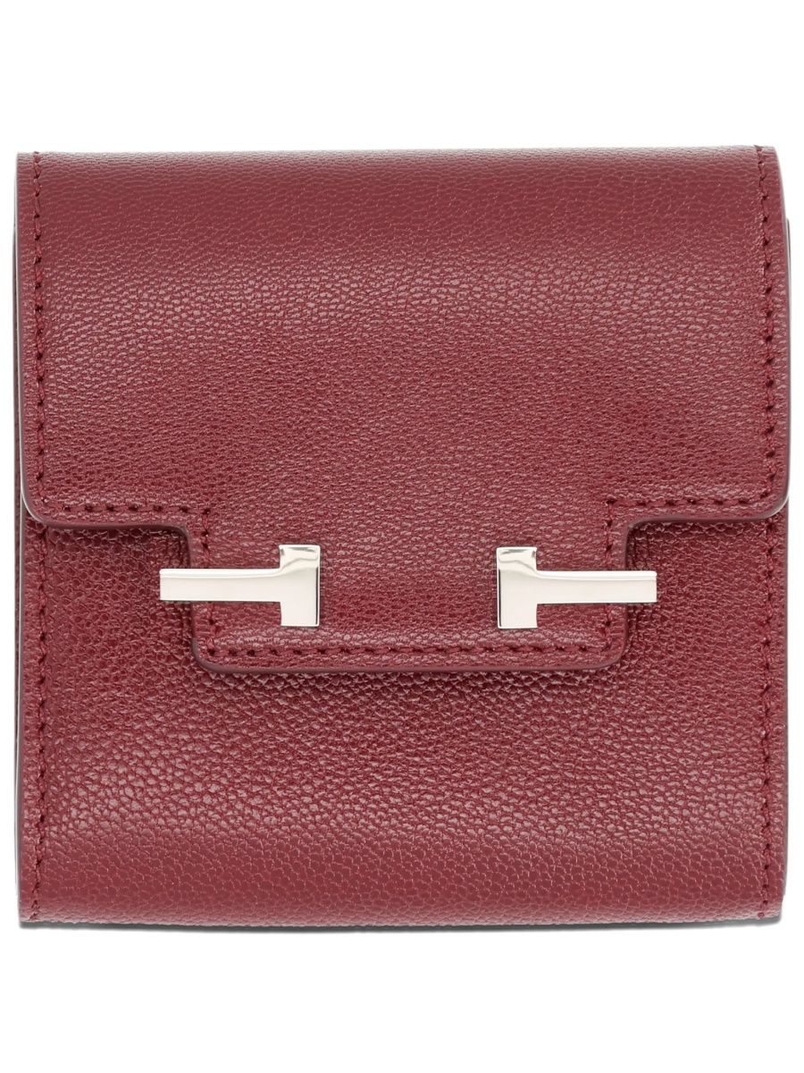 Portofel Tom Ford rosu din piele - Img 2