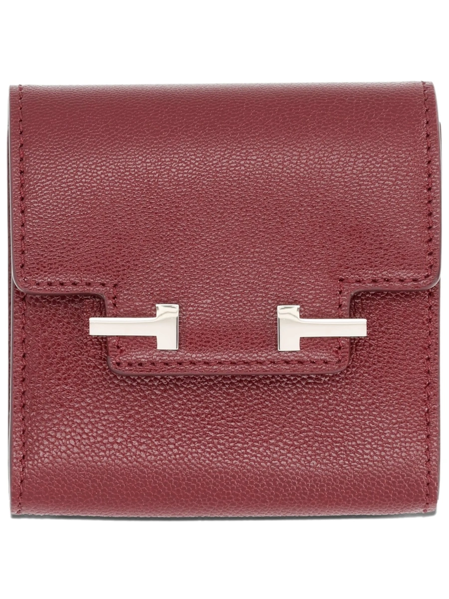 Portofel Tom Ford rosu din piele - Img 2