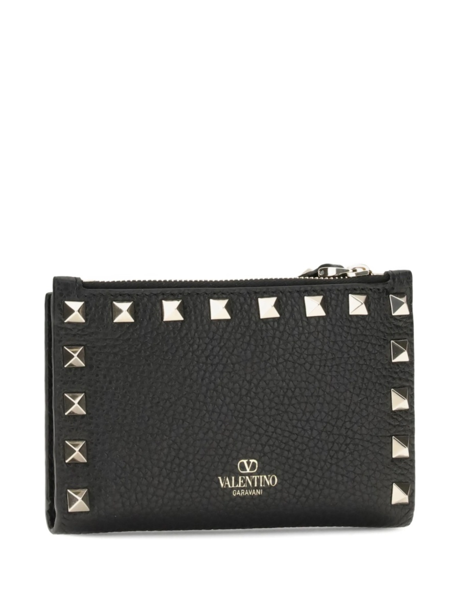 Portofel Valentino Garavani Rockstud negru din piele - Img 2