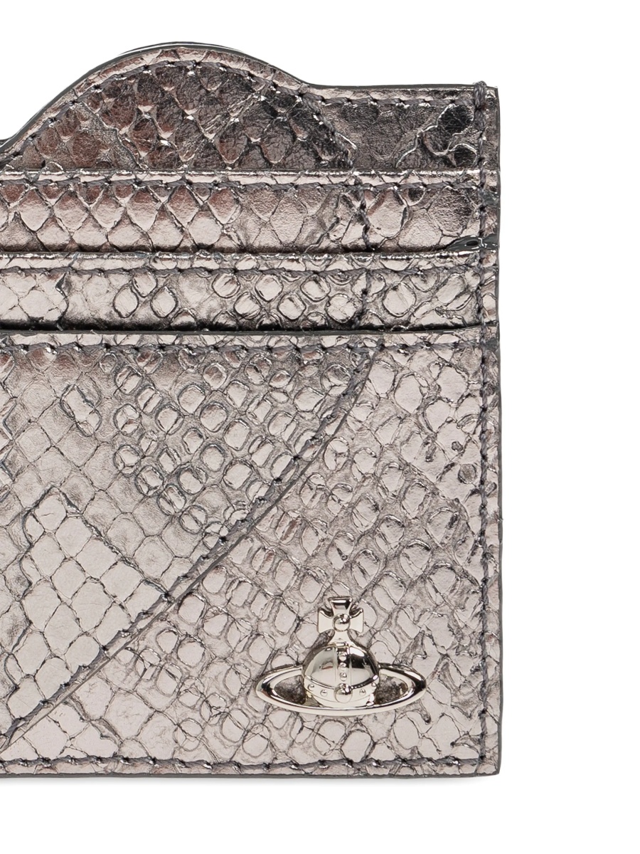 Portofel Vivienne Westwood gri din piele - Img 3