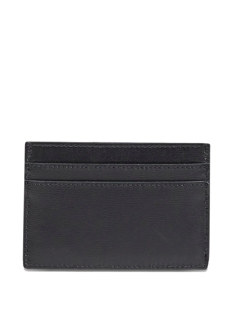 Portofele Black Card Holder with FF Logo Plate on the Front in Leather for Men - Img 3