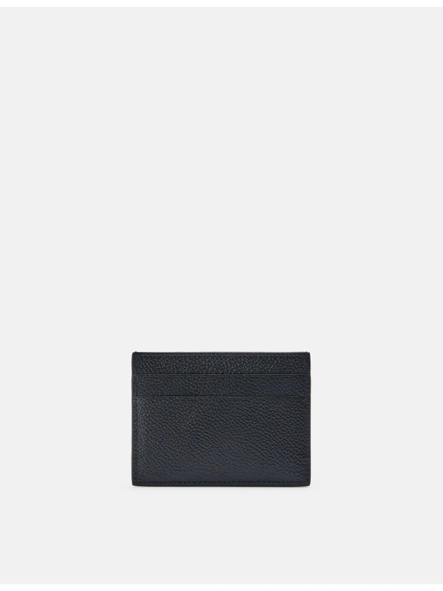 Portofele Cardholder with Contrasting Logo Lettering in Black Leather Men - Img 5