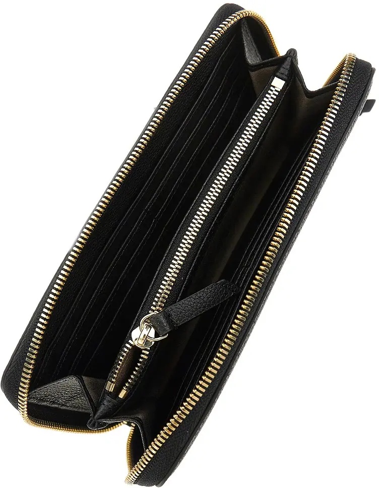 Portofele Grained leather zip-around wallet - Img 3