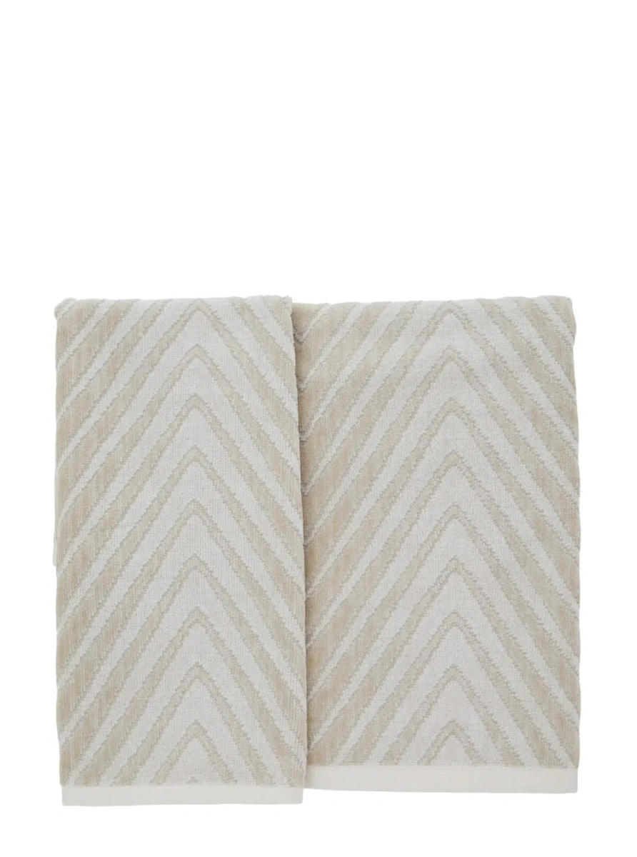 Prosoape MISSONI HOME ZIGGY multicolor unisex set of 2 pieces in fabric - Img 2