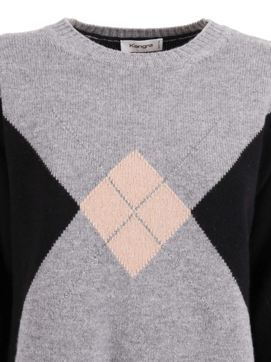 Pulover BOXING FIT CREW NECK SWEATER WITH INLAY - Img 3