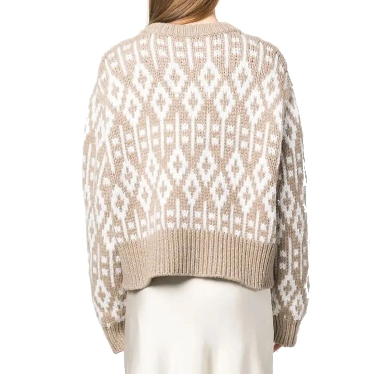Pulover Brunello Cucinelli Jacquard Cashmere Sweater - Img 3