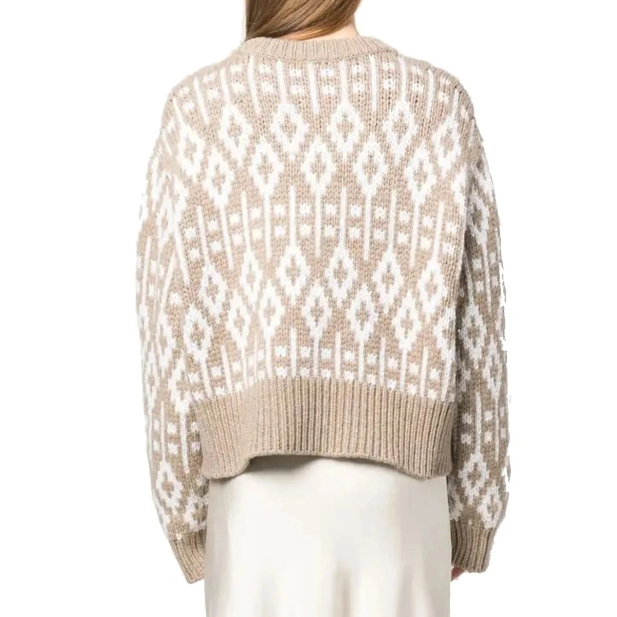 Pulover Brunello Cucinelli Jacquard Cashmere Sweater - Img 3
