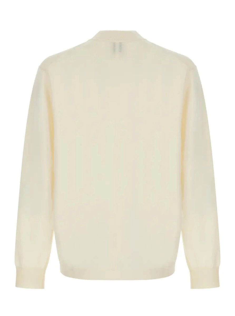 Pulover Calvin Klein alb din lana merino - Img 2