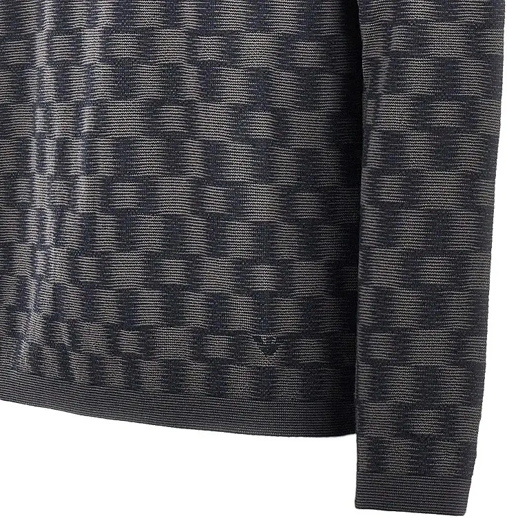 Pulover Emporio Armani multicolor din lana virgina - Img 2