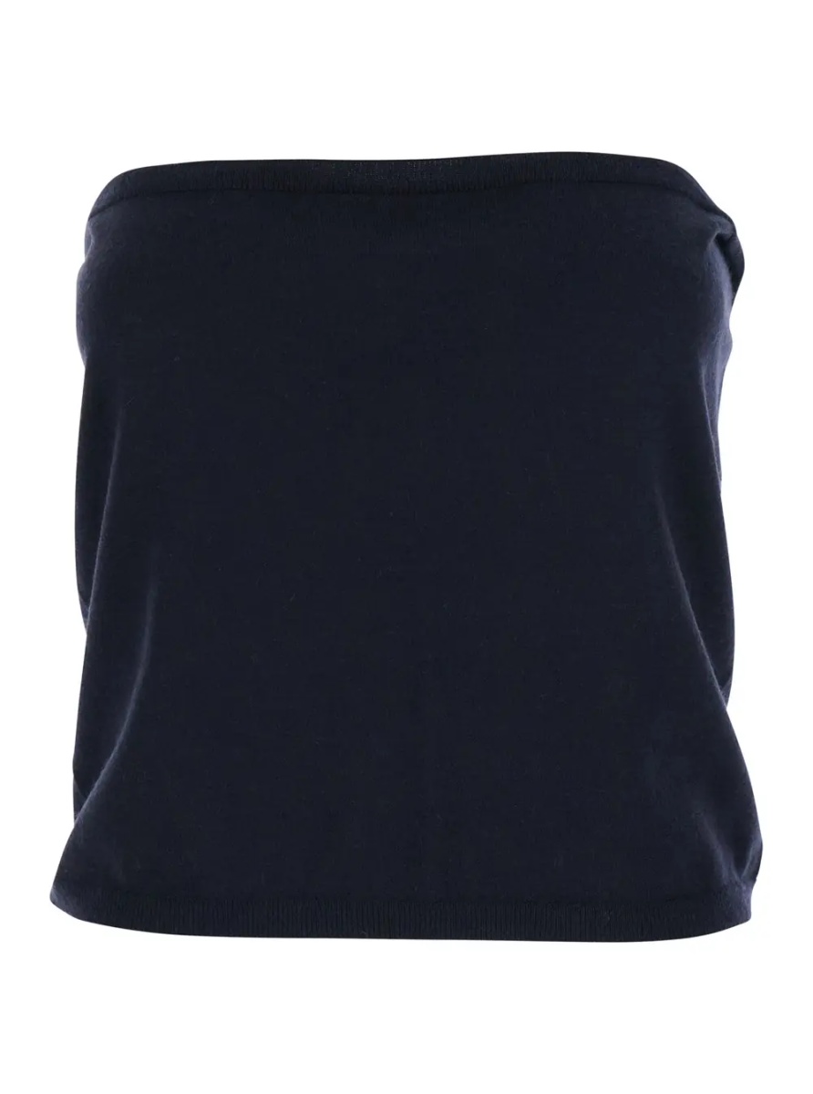 Pulover 'Faretra' Blue Sweater with Boat Neck in Cashmere Woman - Img 4