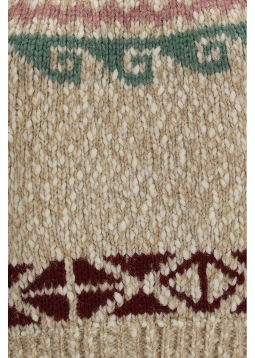 Pulover Geometric jacquard wool-blend Sweater - Img 3