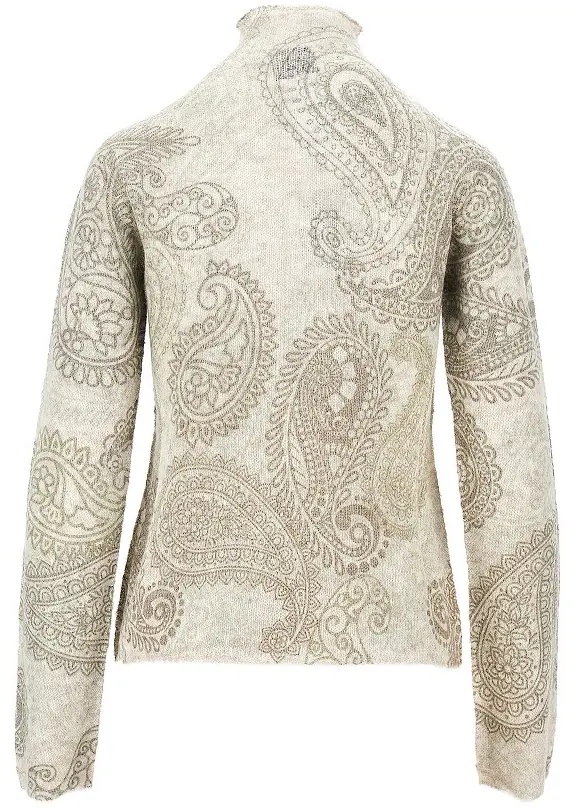 Pulover Knitted sweater with Paisley print - Img 3