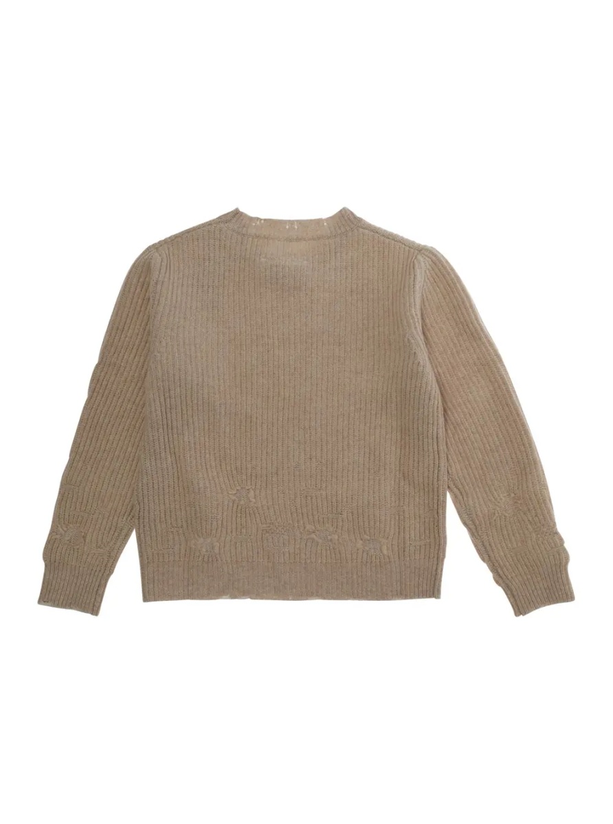 Pulover Knitwear with round neck and long sleeves in brown for Boy - Img 2