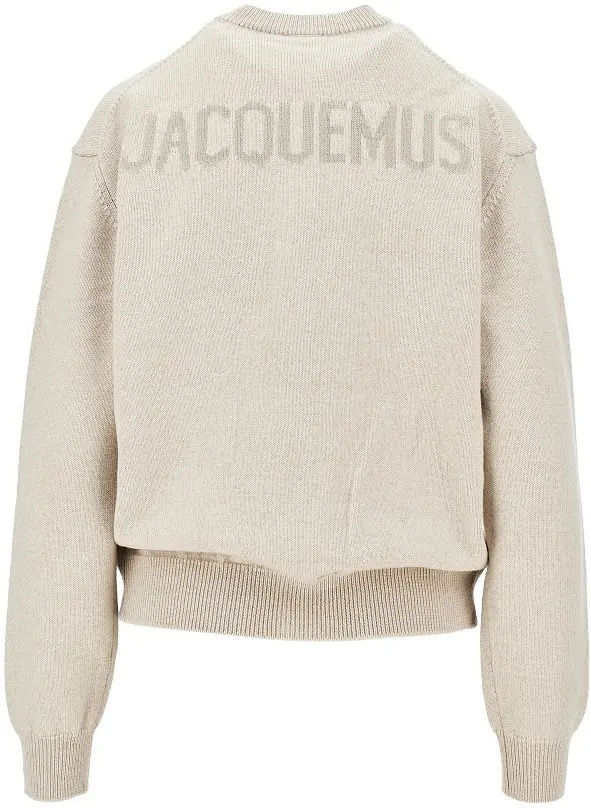 Pulover Logo intarsia merino wool cardigan - Img 3