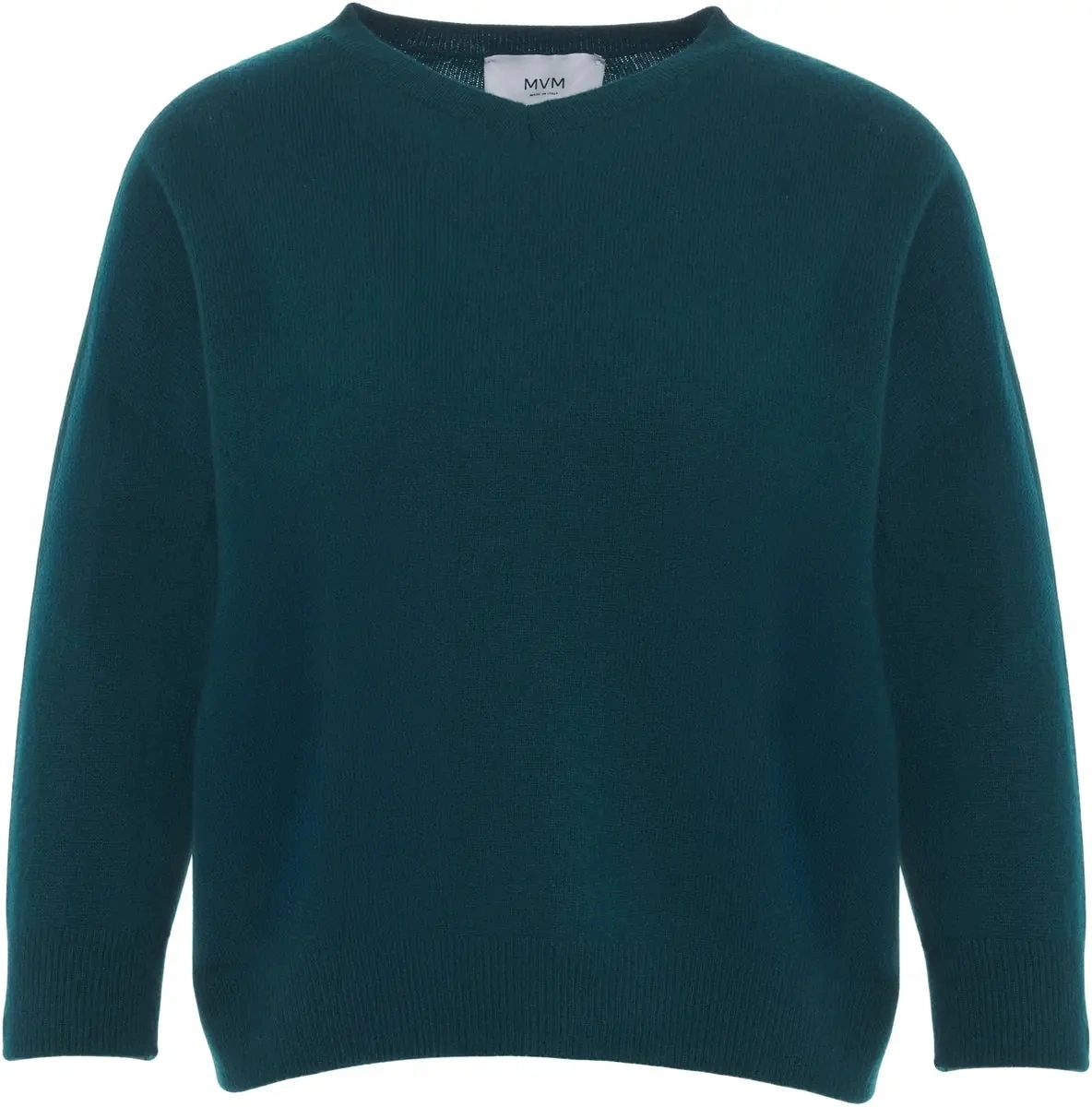 Pulover MVM verde din casmir - Img 2
